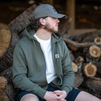 Nash Make It Happen Badge Zipped Hoodies Green